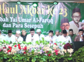 KH Ma'shum Faqih, Ponpes Langitan, Pimpin Istighotsah di Haul Akbar ke-23 KH Umar Al Faruq di Randupadangan, Menganti Gresik