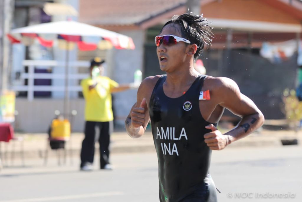 Thriatlon Kawinkan Emas Bawa Indonesia Lampaui Target SEA Games 2025