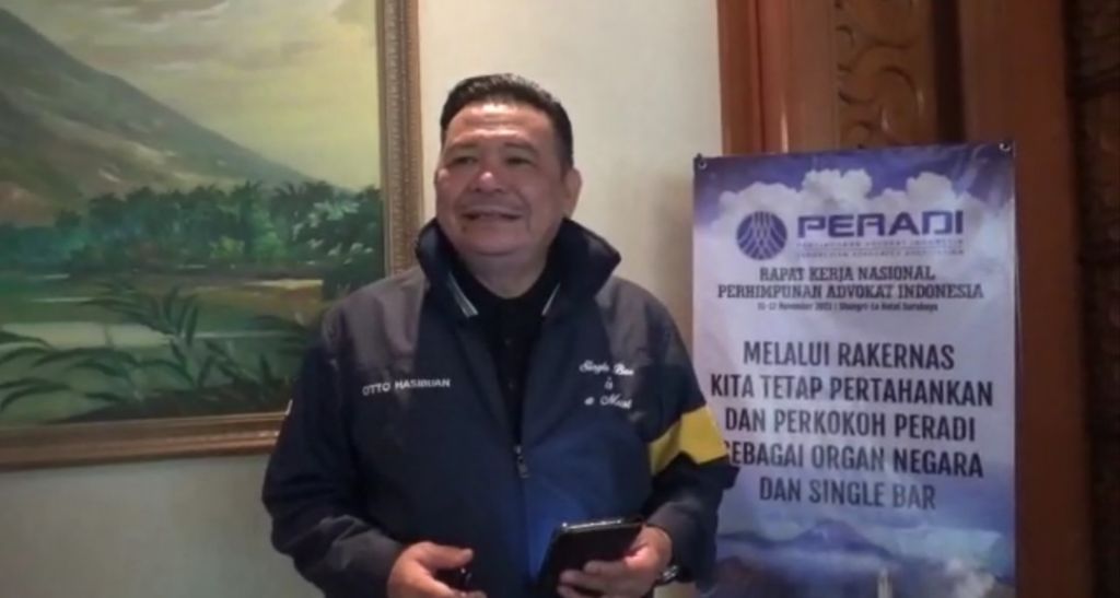 Otto Hasibuan: Peradi Hanya Ada Satu, yang Saya Pimpin