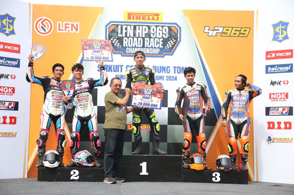 LFN HP969 Road Race Championship 2024 di Sirkuit GBT Surabaya
