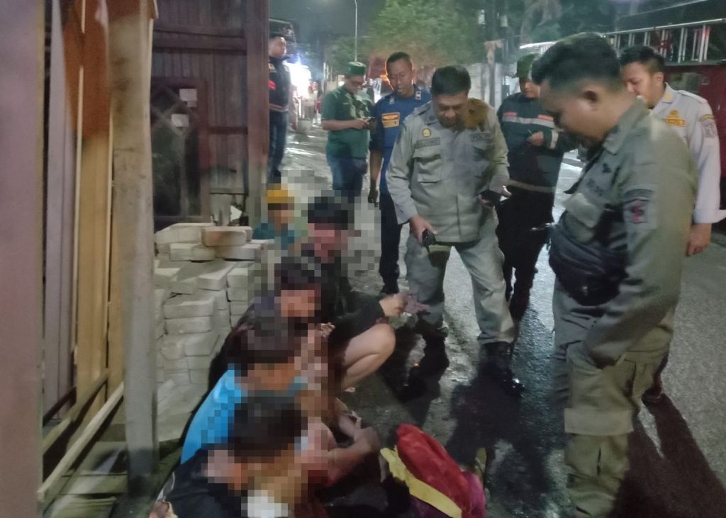 6 bocah ingisan diduga hendak perang sarung didata Satpol PP Surabaya