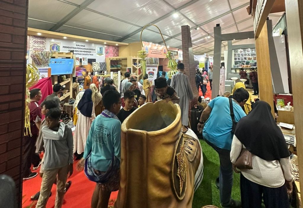 Booth pameran Kota Mojokerto di ICE APEKSI 2024 Balikpapan
