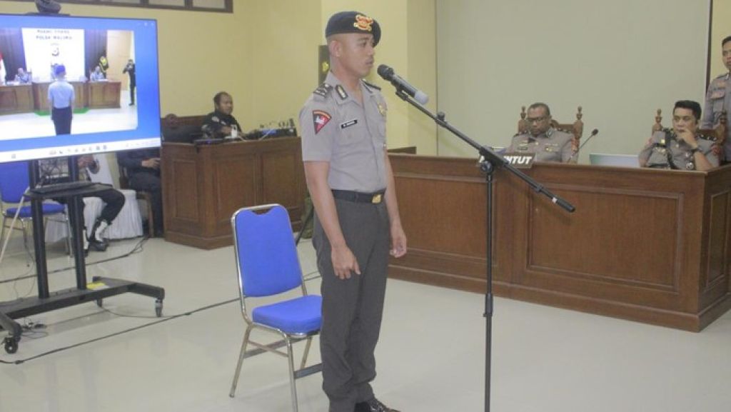 Oknum Brimob Minta Maaf di Sidang Etik Usai Penganiayaan Siswa MTs hingga Tewas di Tual