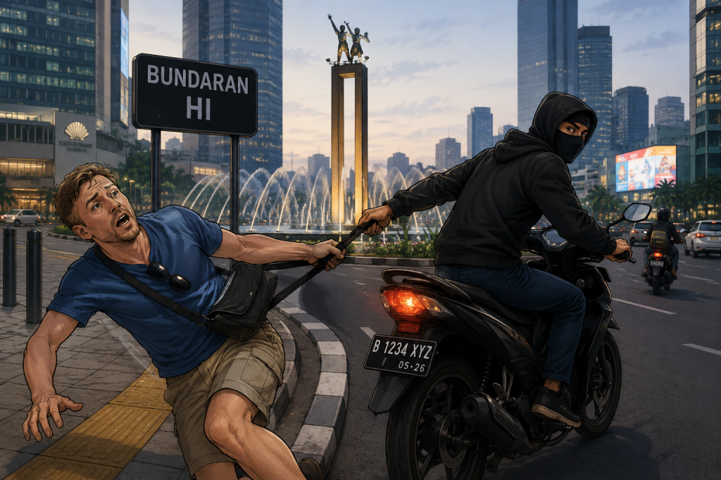 Jambret WNA Italia di Bundaran HI Viral, Polda Metro Jaya Bergerak Cepat Buru Pelaku