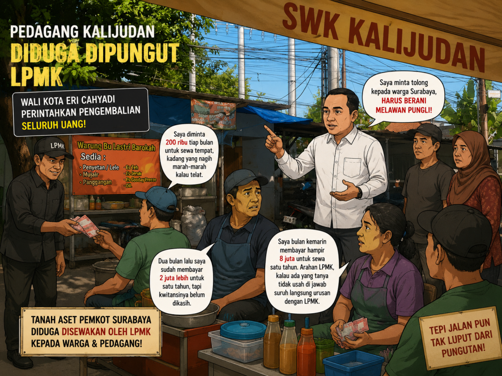 Dugaan Pungli Kalijudan Meluas, Pedagang Bongkar Dugaan Sewa Lahan Aset