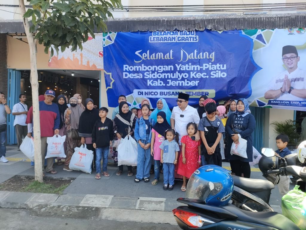Program Anak Yatim Desa Sidomulyo Jember: Belanja Lebaran hingga Tabungan Pendidikan