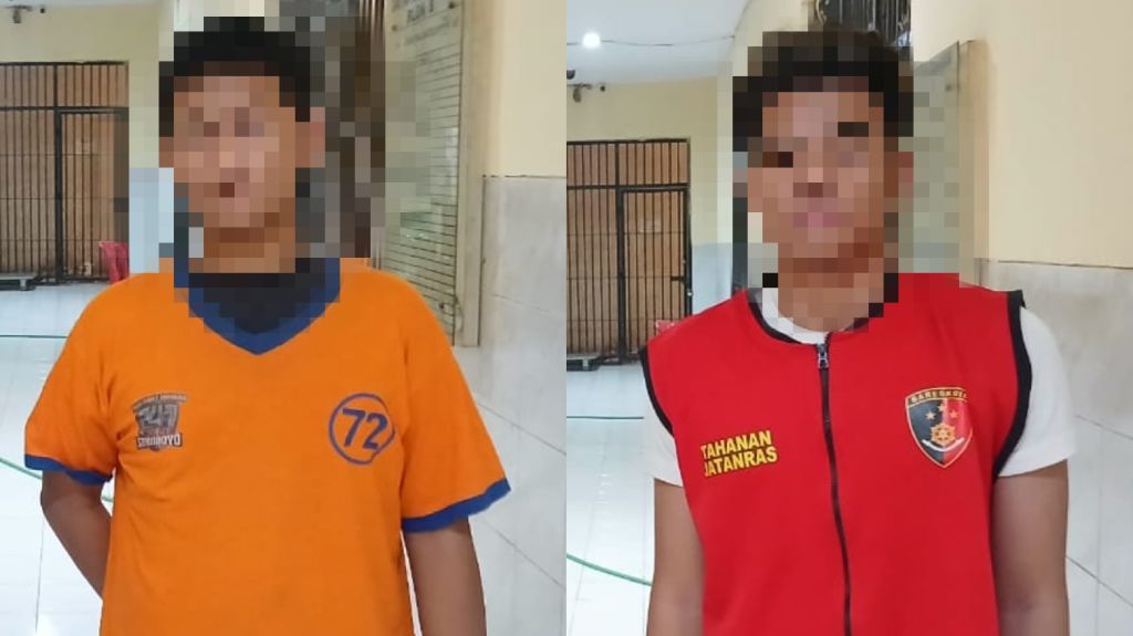Kedua tersangka telah diamankan di Polrestabes Surabaya