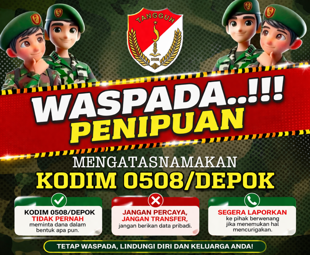 Dandim 0508/Depok Imbau Warga Waspada Penipuan Berkedok Institusi TNI
