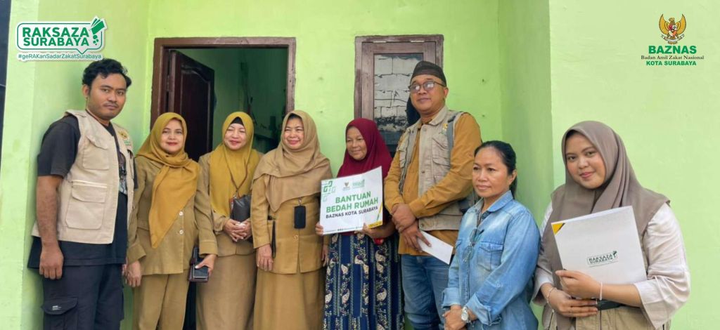 BAZNAS Surabaya Rampungkan Renovasi Rumah Warga Krembangan, Perkuat Akses Hunian Layak