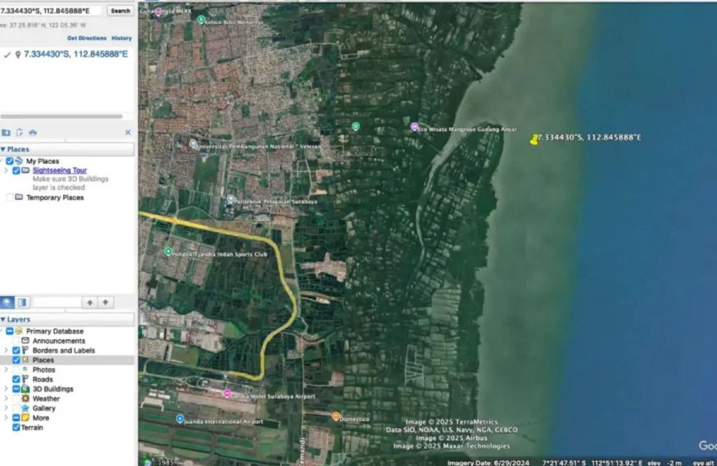 Soal Temuan HGB 656 Hektar di Laut Surabaya, Begini Kata BPN Jatim