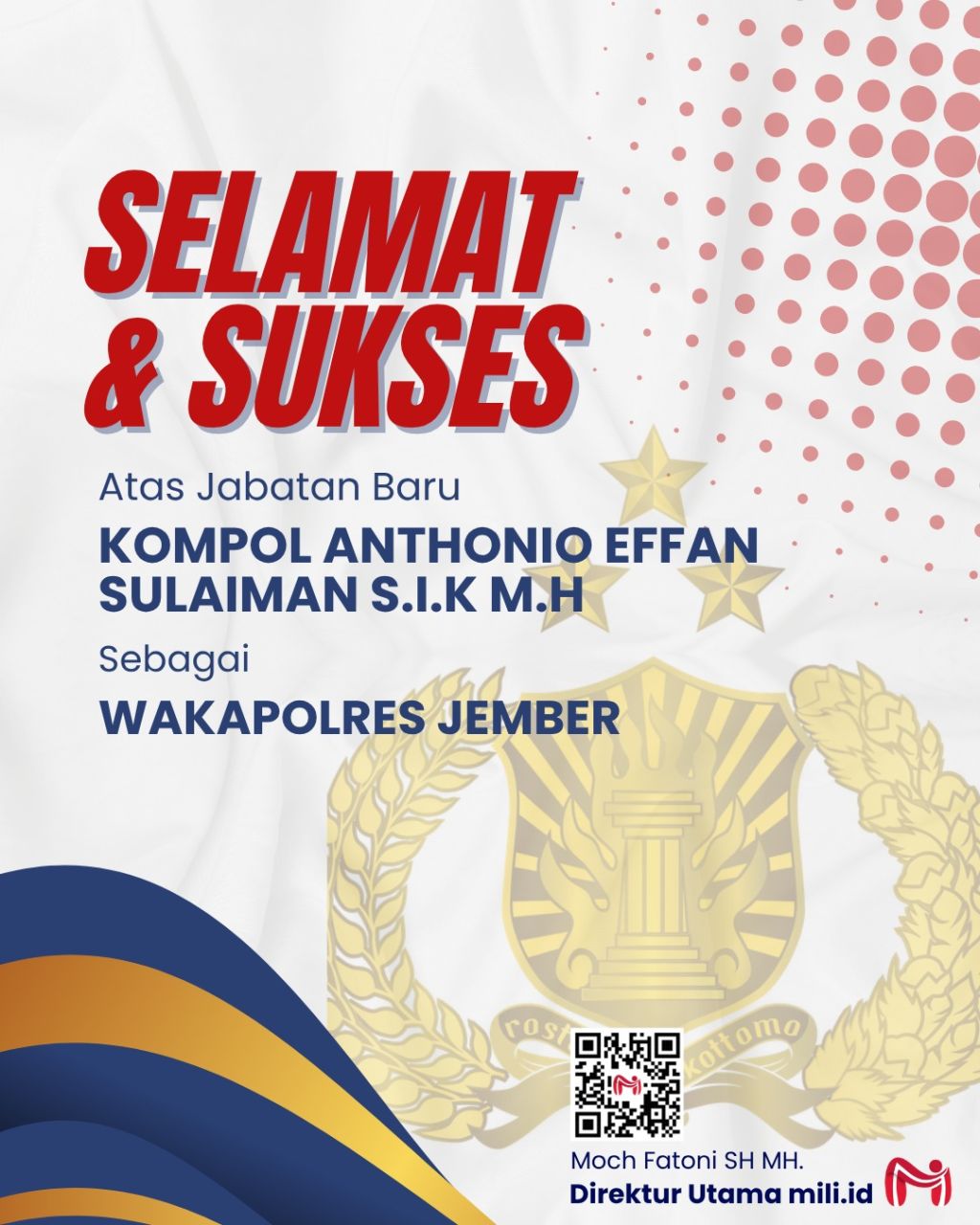 Selamat sukses wakapolres jember
