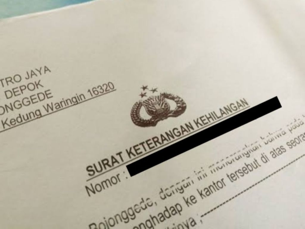 Cara dan Syarat Membuat Surat Keterangan Hilang di Kepolisian