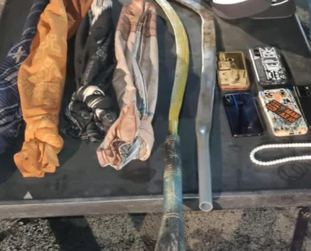 Barang bukti sajam dan lainnya juga disita 