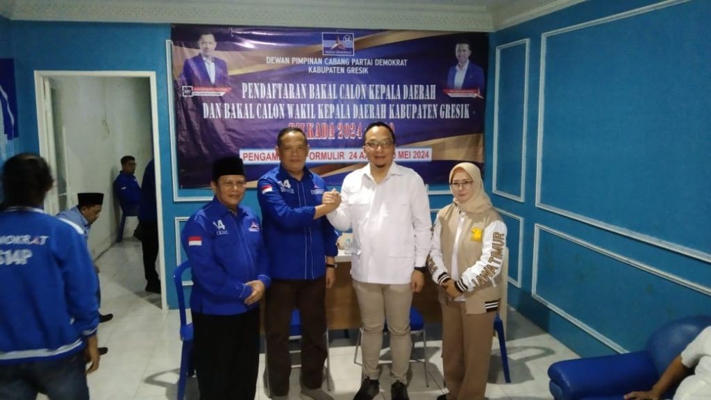 Ketua DPC Gerindra Gresik Daftar Jadi Bupati Lewat Demokrat
