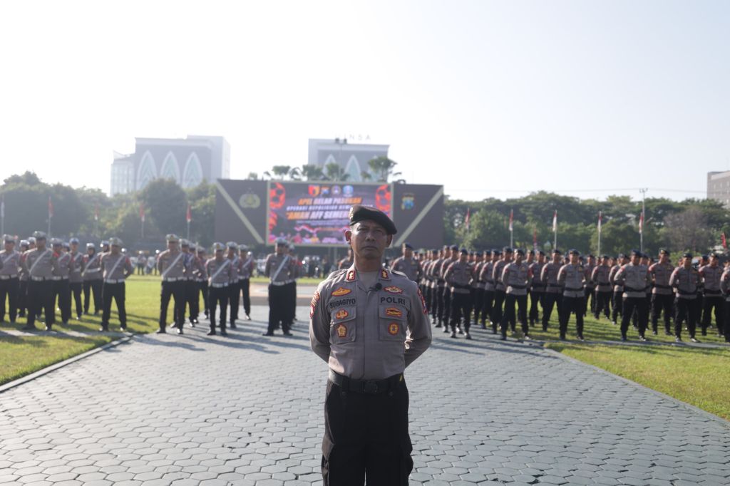 Ribuan Personel Gabungan Siap Amankan Piala AFF U-19 2024 di Surabaya