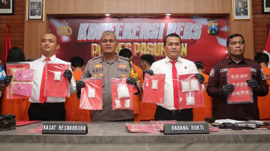 Polres Pasuruan Ungkap 19 Kasus Narkoba Selama Januari, Sita Hampir Setengah Kilo Sabu