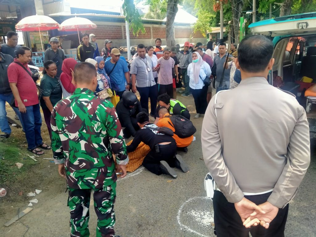 Pengendara Tewas Saat Melintas di  Raya Manyar Surabaya