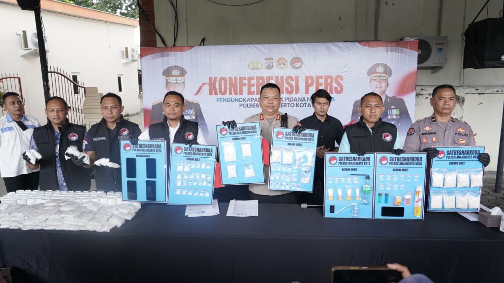 4 Bulan, 47 Kasus Narkoba Dibongkar di Mojokerto Kota, Nilai BB Capai Rp 1 M