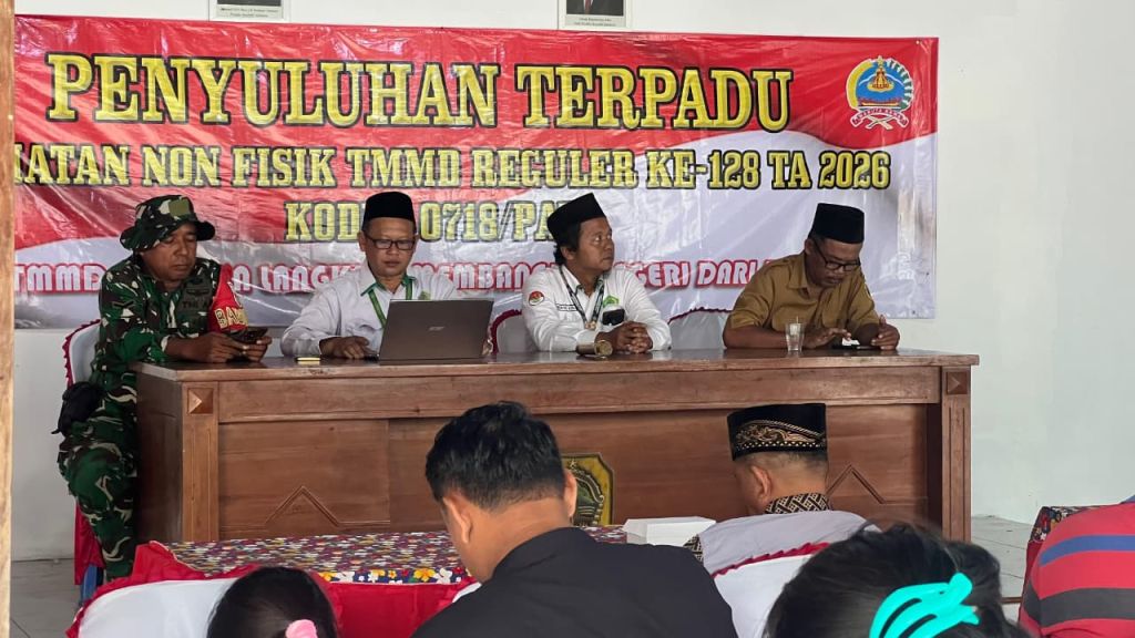 Perkuat Kerukunan Umat Beragama, Penyuluh Kemenag Hadir di TMMD Reguler 128 Desa Godo