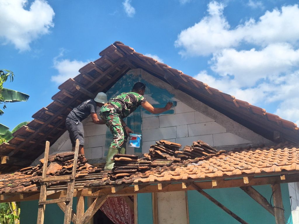 Satgas TMMD Ke-128 Pati Rampungkan Pembangunan Rumah Bapak Joko
