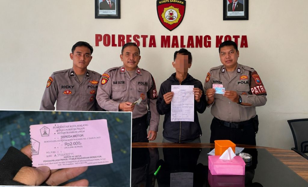 Jaga Rasa Aman Wisatawan Kayutangan, Polresta Malang Kota Kembali Amankan Jukir Nakal dan Viral