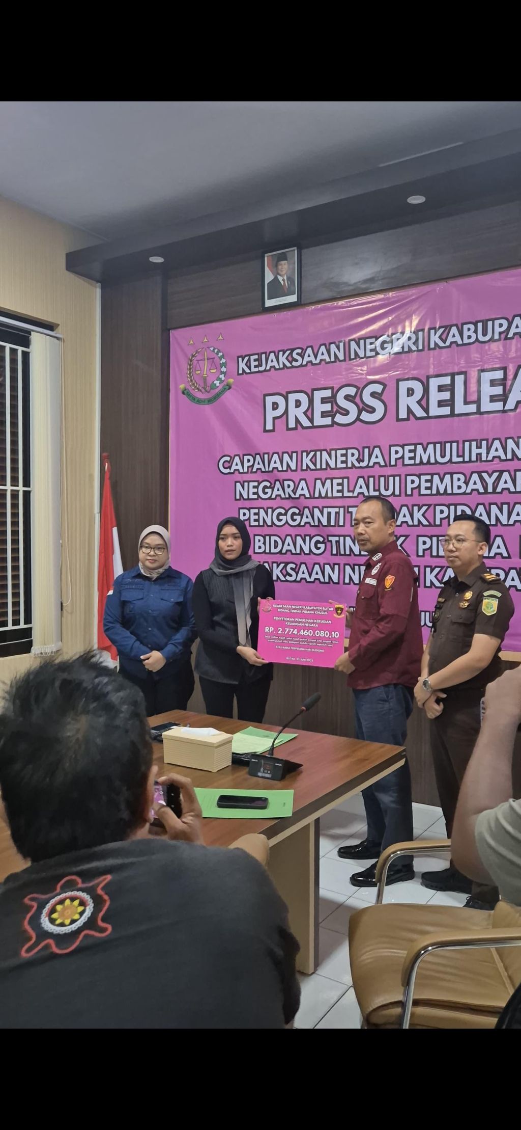 Kejari Kabupaten Blitar Setorkan Rp3 Miliar Lebih Uang Pengganti Korupsi ke Kas Negara