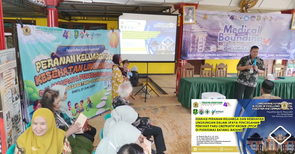 FK UWKS Edukasi Peran Keluarga dan Kesehatan Lingkungan untuk Cegah PPOK, Warga Sumenep Diajak Ciptakan Rumah Bebas Asap Rokok