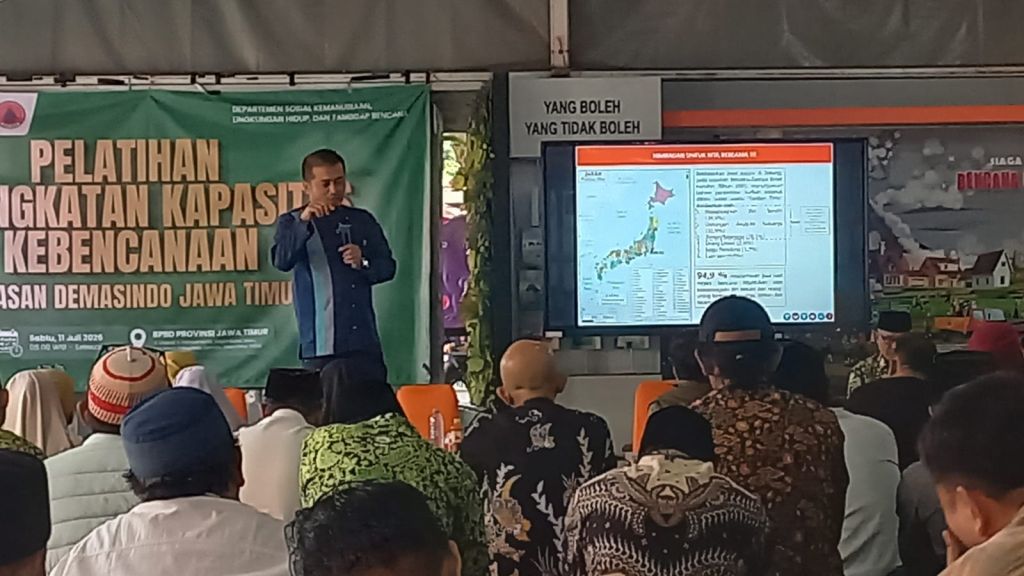 50 Pengurus DMI se-Jatim Ikuti Pelatihan dan Praktek Tanggap Bencana di BPBD