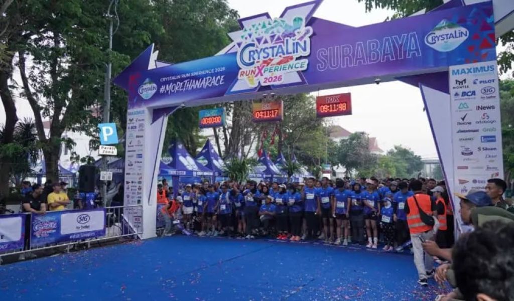 Surabaya Jadi Kota Pembuka Crystalin RunXperience 2026, Padukan Olahraga, Hiburan, dan UMKM