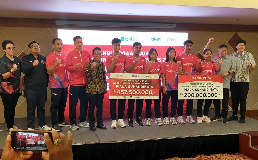 Bonus Ratusan Juta Peraih WJC 2024 Piala Suhandinata dari Djarum Foundation dan PBSI