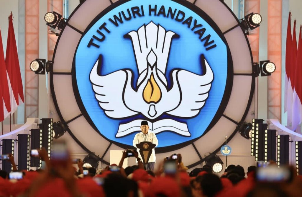 Presiden Prabowo saat hadiri puncak peringatan Hari Guru Nasional 2024 di Jakarta. (Instagram @prabowo).