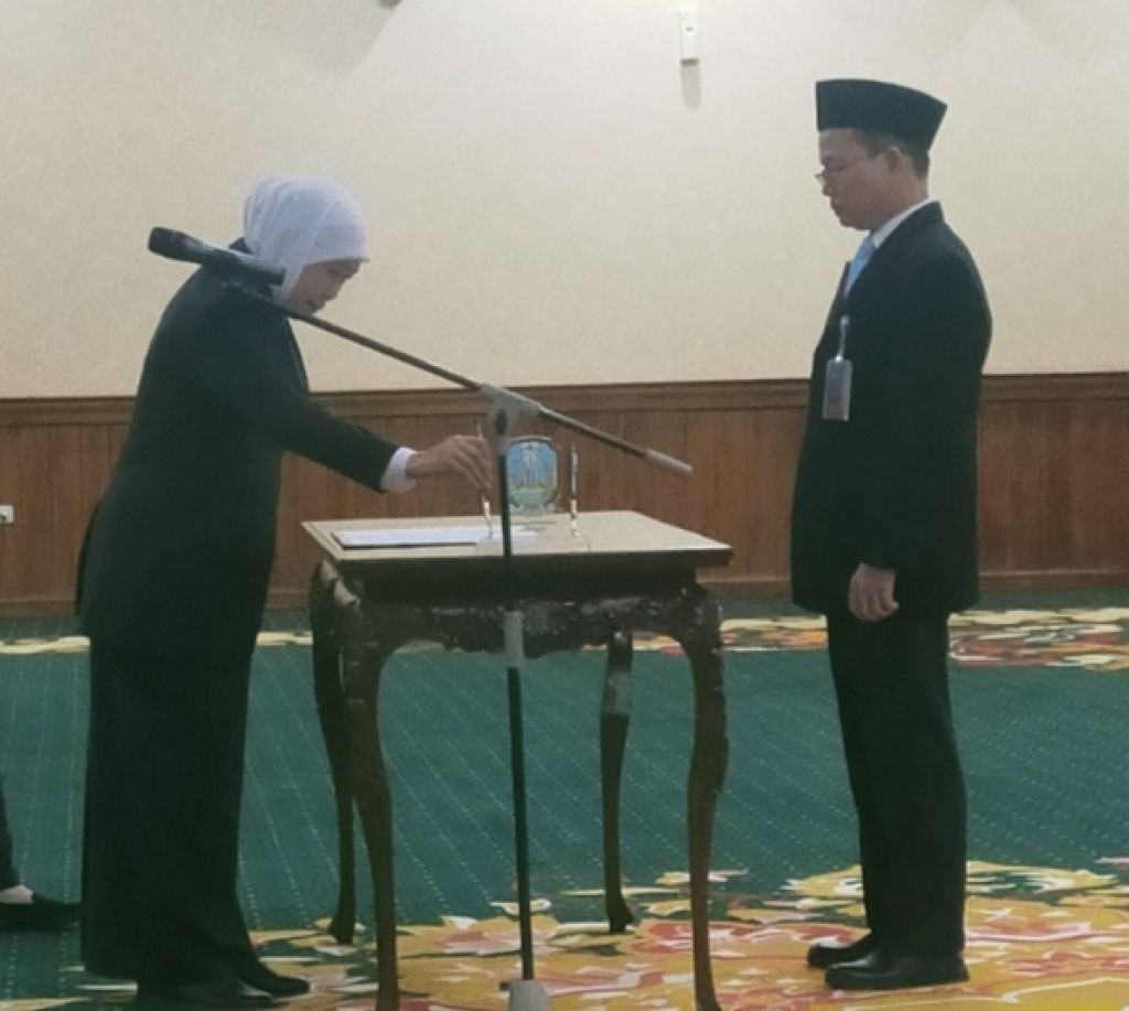Gubernur Jatim Apresiasi Hasoloan Manalu di Pengukuhan Kepala BPKP