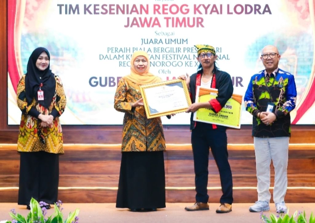 Khofifah Dorong Regenerasi Reog Lewat Prestasi Kyai Lodra