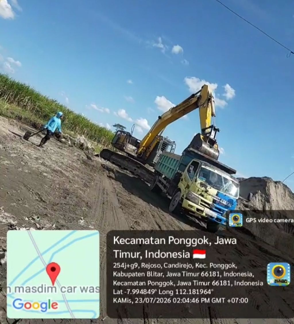 Tambang Diduga Ilegal di Blitar Beroperasi Terang-terangan, Publik Pertanyakan Pengawasan Aparat
