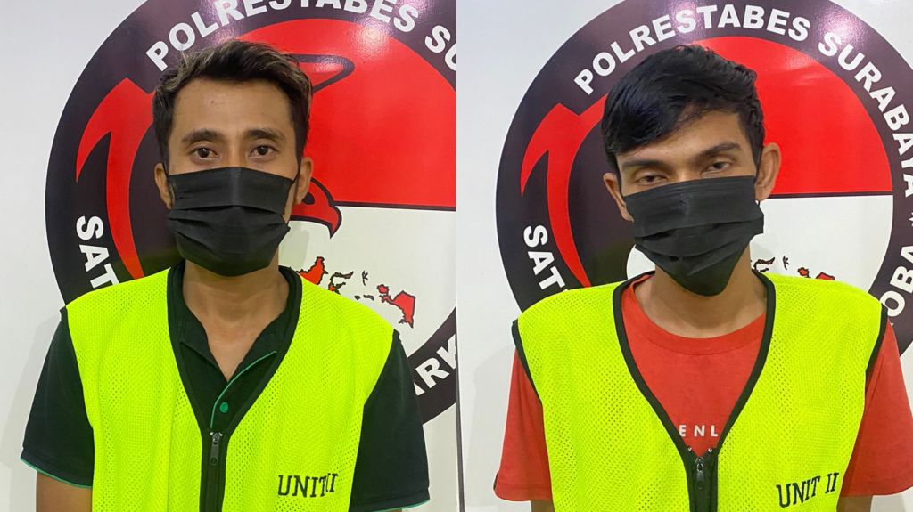 Dua kuli bangunan pengedar sabu di Surabaya