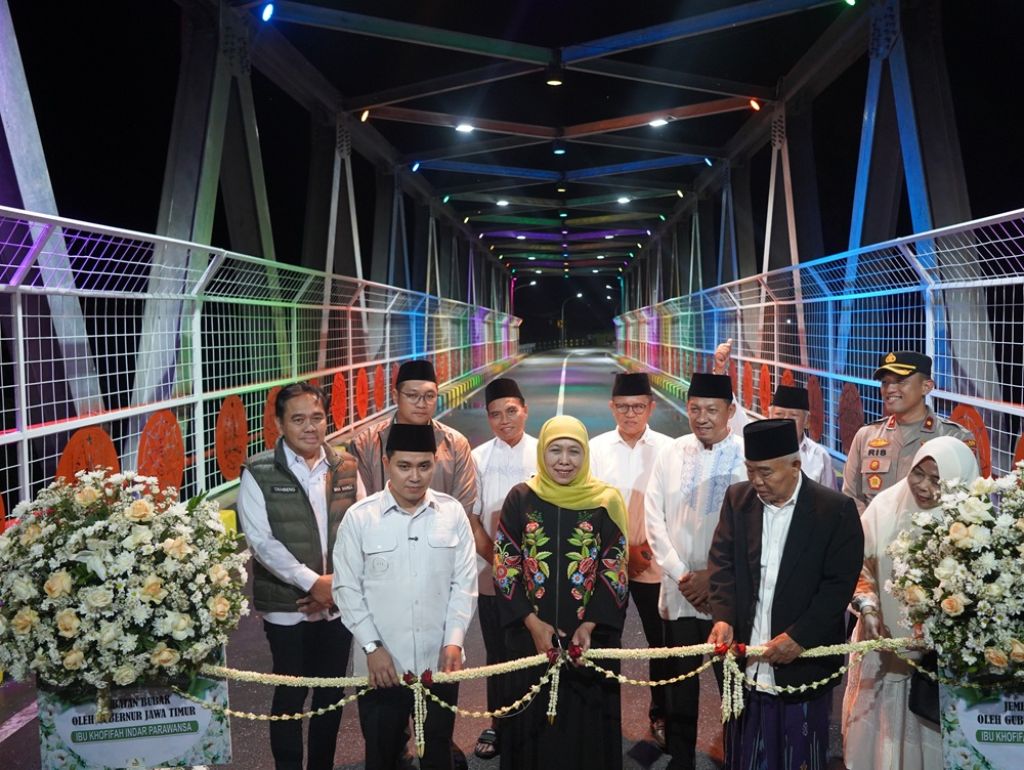 Tuntas Dibangun Dinas PU Bina Marga Jatim,  Jembatan Bubak Resmi Beroperasi Layani Warga Mojokerto