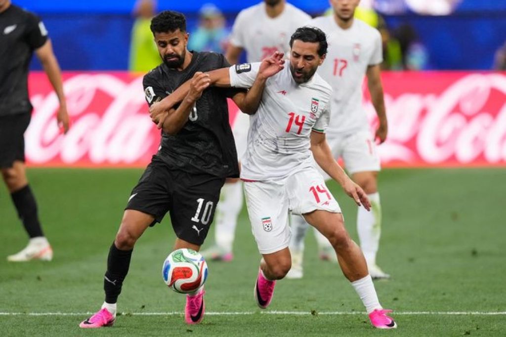 Iran Bangkit Dua Kali, Selandia Baru Gagal Pertahankan Keunggulan di Laga Sengit Grup G