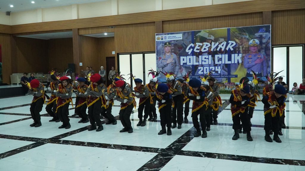 Lomba polisi cilik yang digelar Polda Jatim