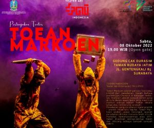 Usung 'Toean Markoen' Teater Api Indonesia Akan Pentas di Gedung Cak Durasim
