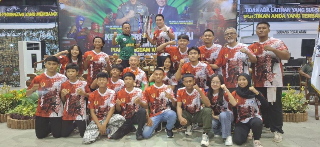 Muaythai Surabaya terus berjaya, bahkan dapat meraih kemenangan di ajang nasional.(Hendry for mili.id)