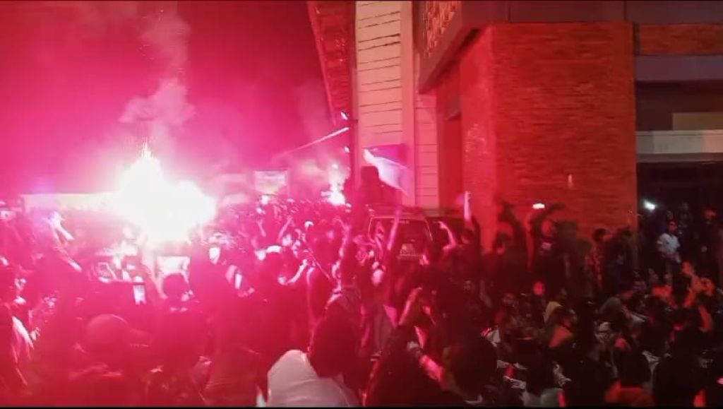 Kemeriahan Nobar Timnas Indonesia U-23 di Kota Mojokerto