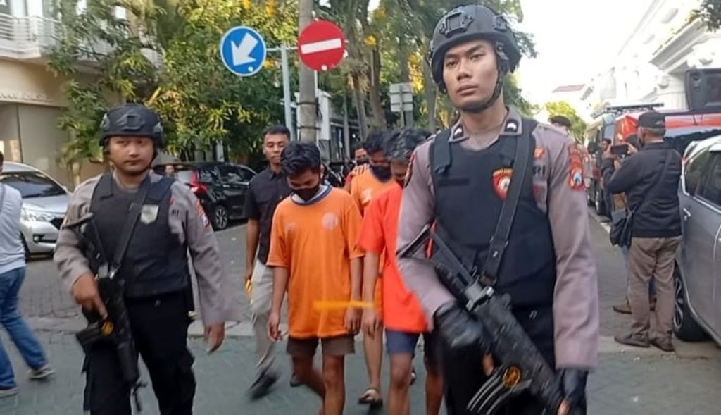 Polrestabes Surabaya Amankan 192 Pelaku Kejahatan Jalanan dalam Dua Bulan Operasi