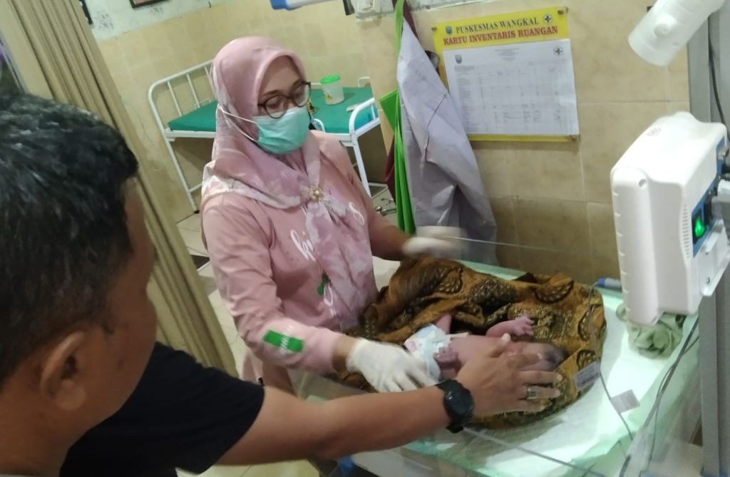 Bayi yang ditemukan mendapat perawatan di puskesmas