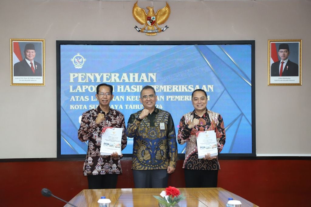 Pemkot Surabaya Raih Opini WTP Ke-13 Berturut-turut dari BPK