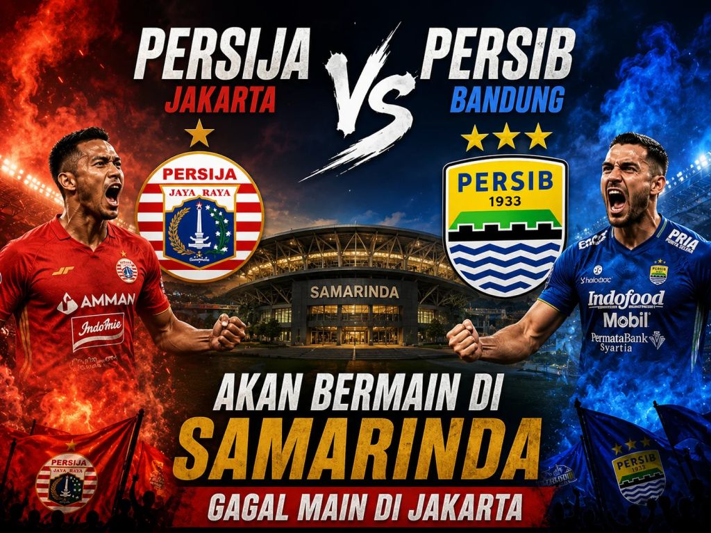 Laga Persija vs Persib Dipindah ke Samarinda