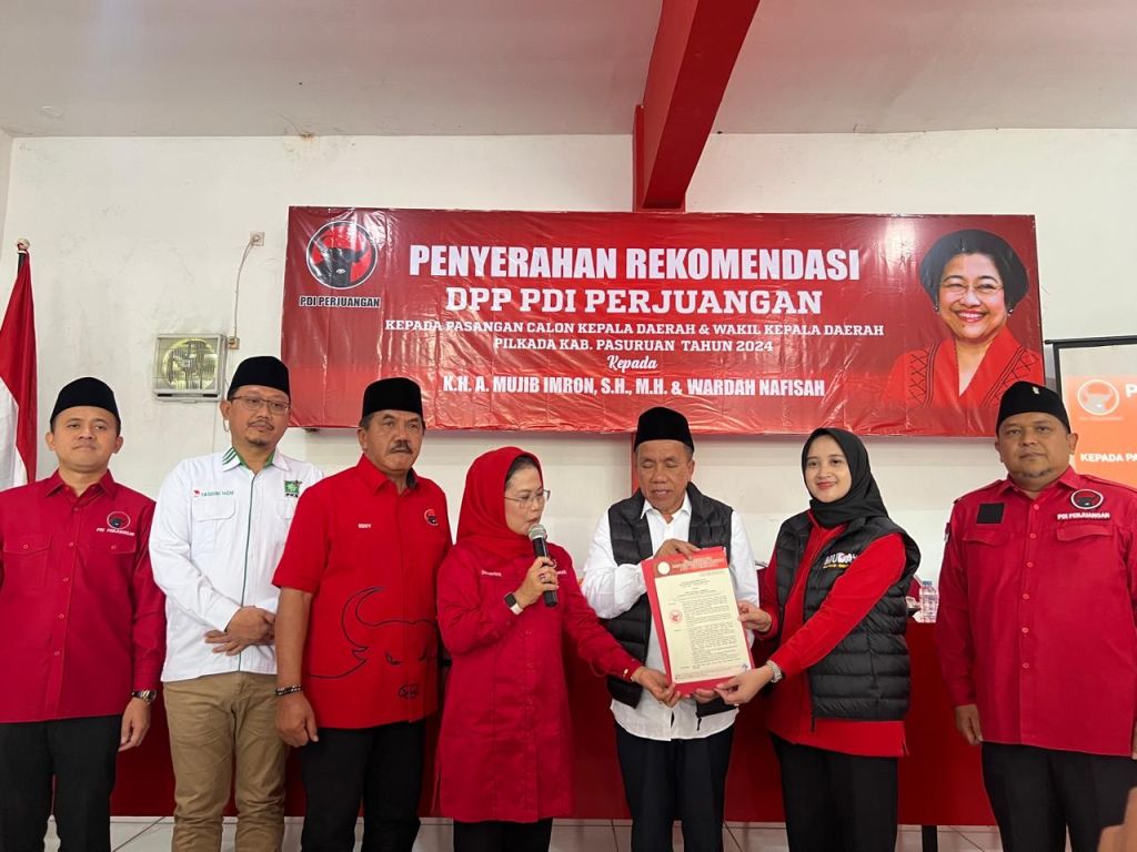 PDIP Beri Rekom Pasangan Gus Mujib-Ning Wardah di Pilkada Pasuruan 2024
