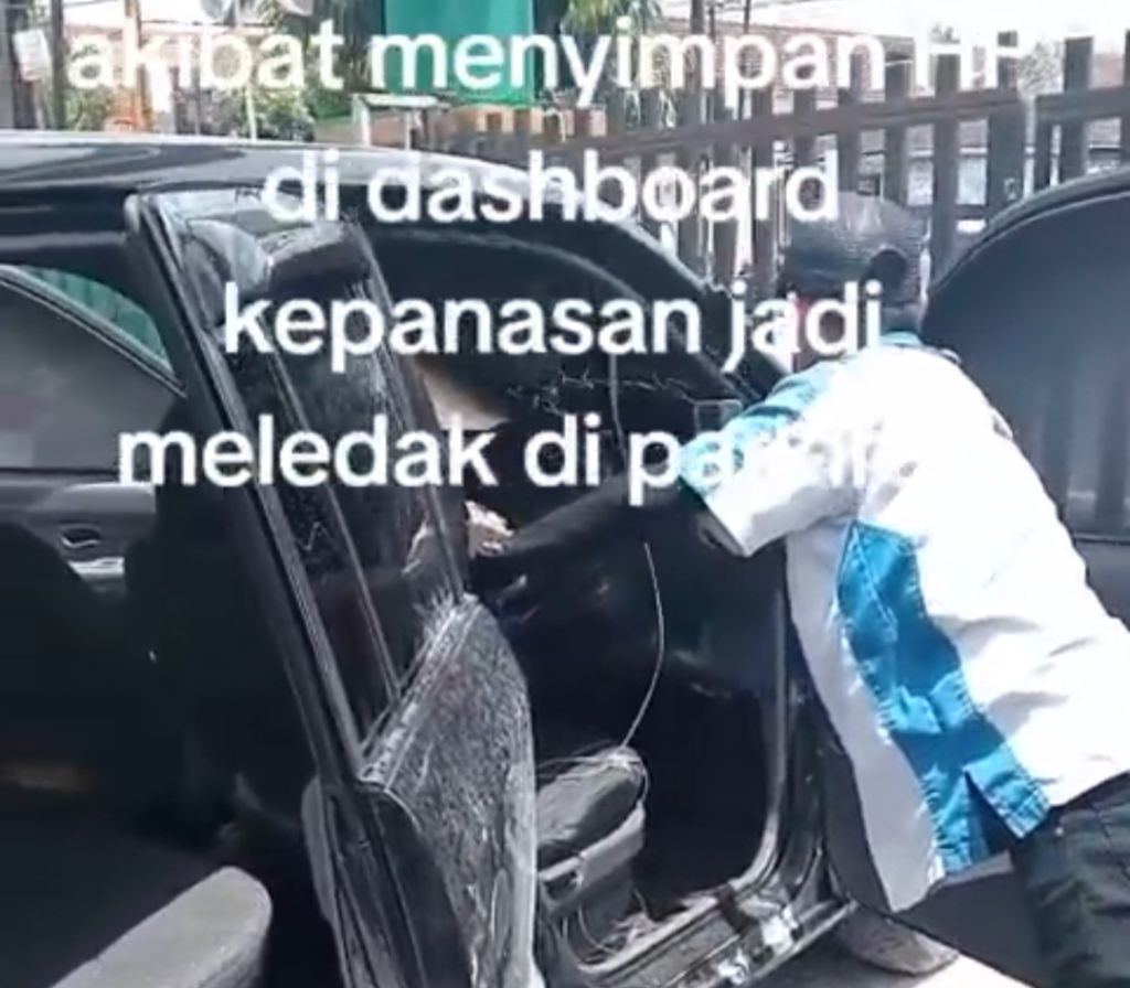 HP Meledak Dalam Mobil di Parkiran RSD dr Soebandi Jember