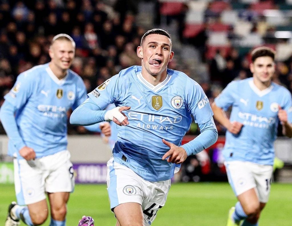 Brentford Vs Man City, Hattrick Foden Bawa The Citizen Tempel The Reds