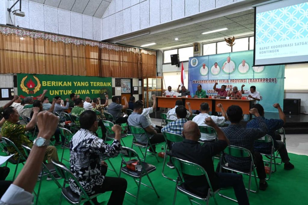 KONI Jatim Gelar Rakor Satgas Kontingen PON Aceh-Sumut 2024