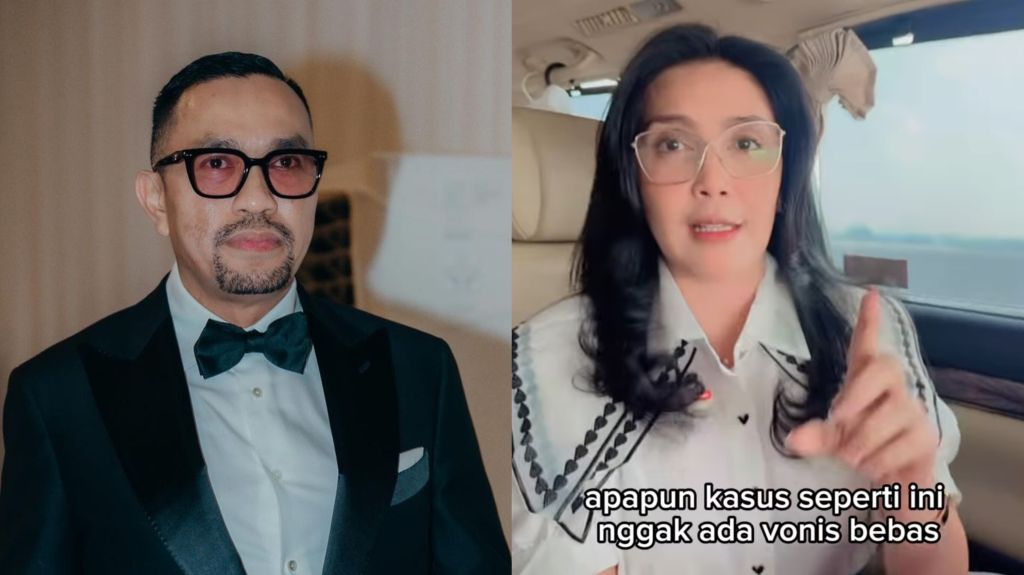 Kolase Wakil Ketua Komisi III DPR RI Ahmad Sahroni dan anggota Komisi VI DPR RI, Rieke Diah Pitaloka